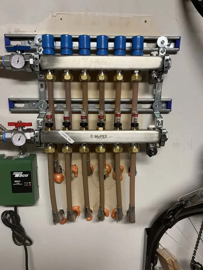 Plumber performing Gas Leak Detection at a residential property in Summerlin South